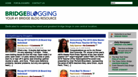 What Bridgeblogging.com website looked like in 2020 (4 years ago)