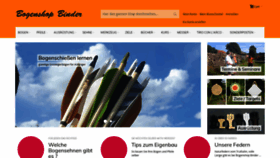 What Bogenshop-binder.de website looked like in 2020 (4 years ago)