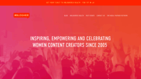 What Blogher.com website looked like in 2020 (4 years ago)