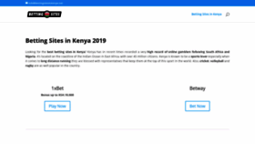 What Bettingsitesinkenya.net website looked like in 2020 (4 years ago)