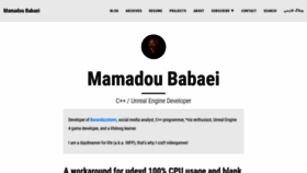 What Babaei.net website looked like in 2020 (4 years ago)