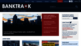 What Banktrack.org website looked like in 2020 (4 years ago)