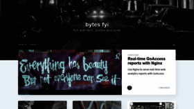 What Bytes.fyi website looked like in 2020 (4 years ago)