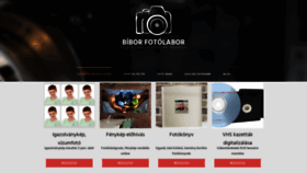 What Biborfotolabor.hu website looked like in 2020 (4 years ago)
