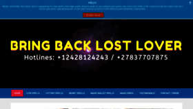 What Bringbacklostlover.com website looked like in 2020 (4 years ago)