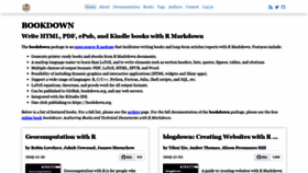 What Bookdown.org website looked like in 2020 (4 years ago)