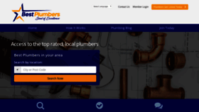 What Bestplumbers.com website looked like in 2020 (4 years ago)