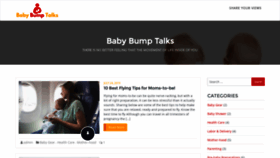 What Babybumptalks.com website looked like in 2020 (4 years ago)