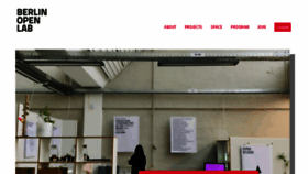 What Berlin-open-lab.org website looked like in 2020 (4 years ago)