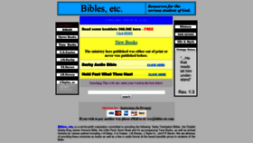 What Bibles-etc.com website looked like in 2020 (4 years ago)