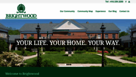 What Brightwoodliving.org website looked like in 2020 (4 years ago)