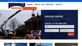 What Burggrafroofing.com website looked like in 2020 (4 years ago)