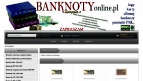 What Banknotyonline.pl website looked like in 2020 (4 years ago)