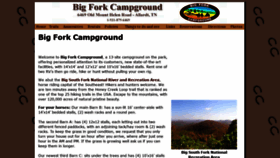 What Bigforkcampground.com website looked like in 2020 (4 years ago)