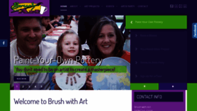 What Brushwithartonline.com website looked like in 2020 (4 years ago)