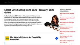 What Bestcurliron.com website looked like in 2020 (6 years ago)