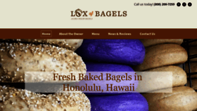 What Bagelshawaii.com website looked like in 2020 (4 years ago)