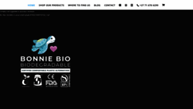 What Bonniebio.co.za website looked like in 2020 (4 years ago)