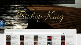What Bishopkingfuneralhome.com website looked like in 2020 (4 years ago)