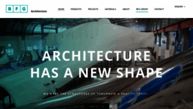 What Bfgarchitecture.com website looked like in 2020 (4 years ago)