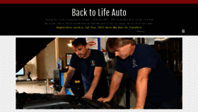 What Backtolifeauto.com website looked like in 2020 (4 years ago)