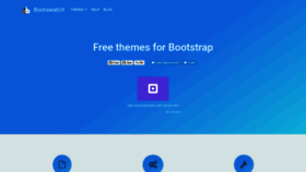 What Bootswatch.com website looked like in 2020 (4 years ago)