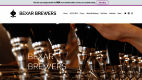 What Bexarbrewers.org website looked like in 2020 (4 years ago)