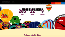 What Balloonfiesta.com website looked like in 2020 (4 years ago)