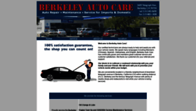 What Berkeleyautocare.com website looked like in 2020 (4 years ago)