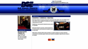 What Bobowenselectric.com website looked like in 2020 (4 years ago)
