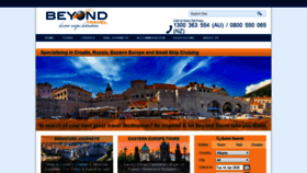 What Beyondtravel.com.au website looked like in 2020 (4 years ago)