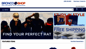 What Broncoshop.com website looked like in 2020 (4 years ago)