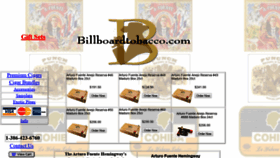What Billboardtobacco.com website looked like in 2020 (4 years ago)