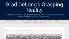 What Bradford-delong.com website looked like in 2020 (4 years ago)