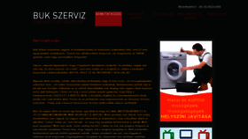 What Bukszerviz.hu website looked like in 2020 (4 years ago)