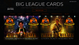 What Bigleaguecards.com website looked like in 2020 (4 years ago)