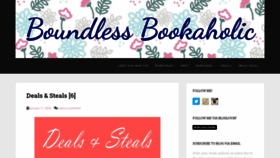 What Boundlessbookaholic.com website looked like in 2020 (4 years ago)