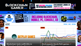 What Blockchaingamer.biz website looked like in 2020 (4 years ago)