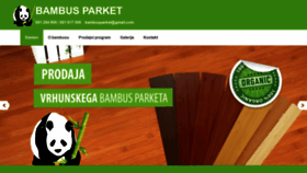 What Bambus-parket.si website looked like in 2020 (4 years ago)