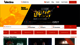 What Biletino.com website looked like in 2020 (4 years ago)