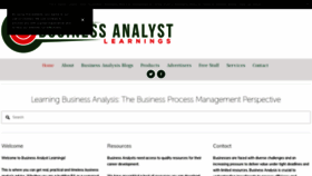 What Businessanalystlearnings.com website looked like in 2020 (4 years ago)