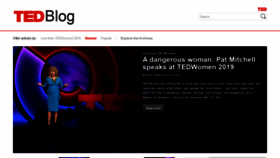 What Blog.ted.com website looked like in 2020 (4 years ago)
