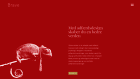 What Brave.dk website looked like in 2020 (4 years ago)