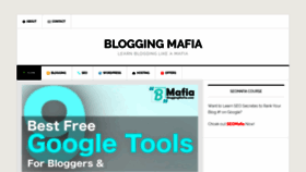 What Bloggingmafia.com website looked like in 2020 (4 years ago)