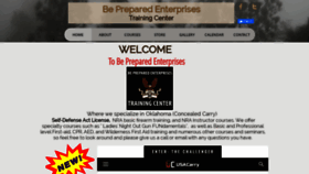 What Bepreparedenterprises.com website looked like in 2020 (4 years ago)