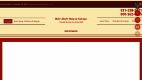 What Bobsbodyshopandsalvage.com website looked like in 2020 (4 years ago)