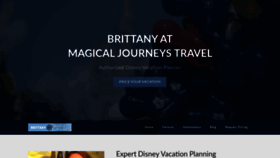 What Brittanyformagicaljourneys.com website looked like in 2020 (4 years ago)