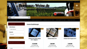 What Bordeaux-weine.de website looked like in 2020 (4 years ago)