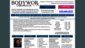 What Bodyworxchiropractic.com website looked like in 2020 (4 years ago)