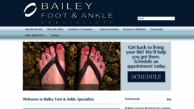 What Baileyfootandankle.com website looked like in 2020 (4 years ago)